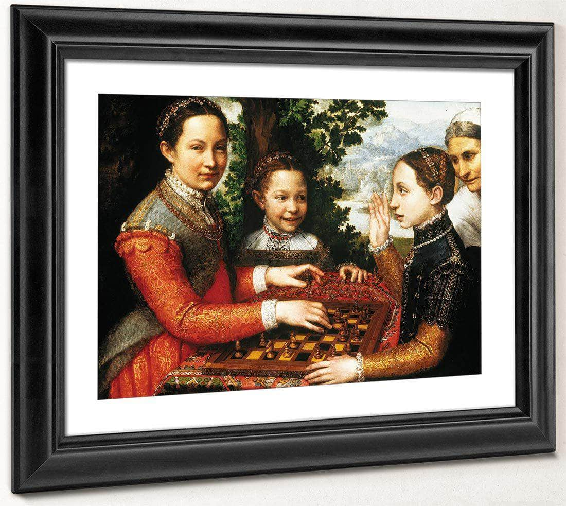 The chess game by sofonisba anguissola hi-res stock photography