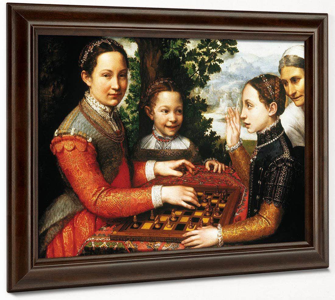 The Chess Game (c. 1555) by Sofonisba Anguissola 