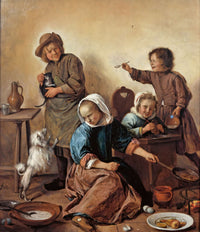 The Childrens Meal C by Jan Steen