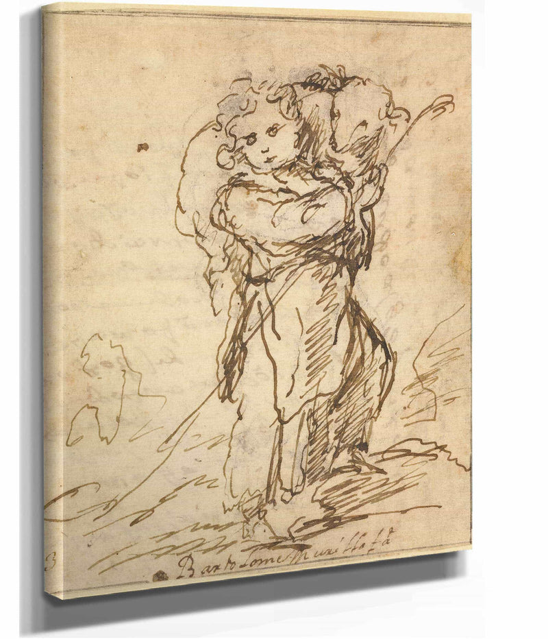 The Christ Child As The Good Shepherd   by Bartolome Esteban Murillo