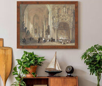 The Church At Dixmude West Flanders by David Roberts