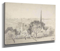 The Church At Eragny  by Camille Pissarro