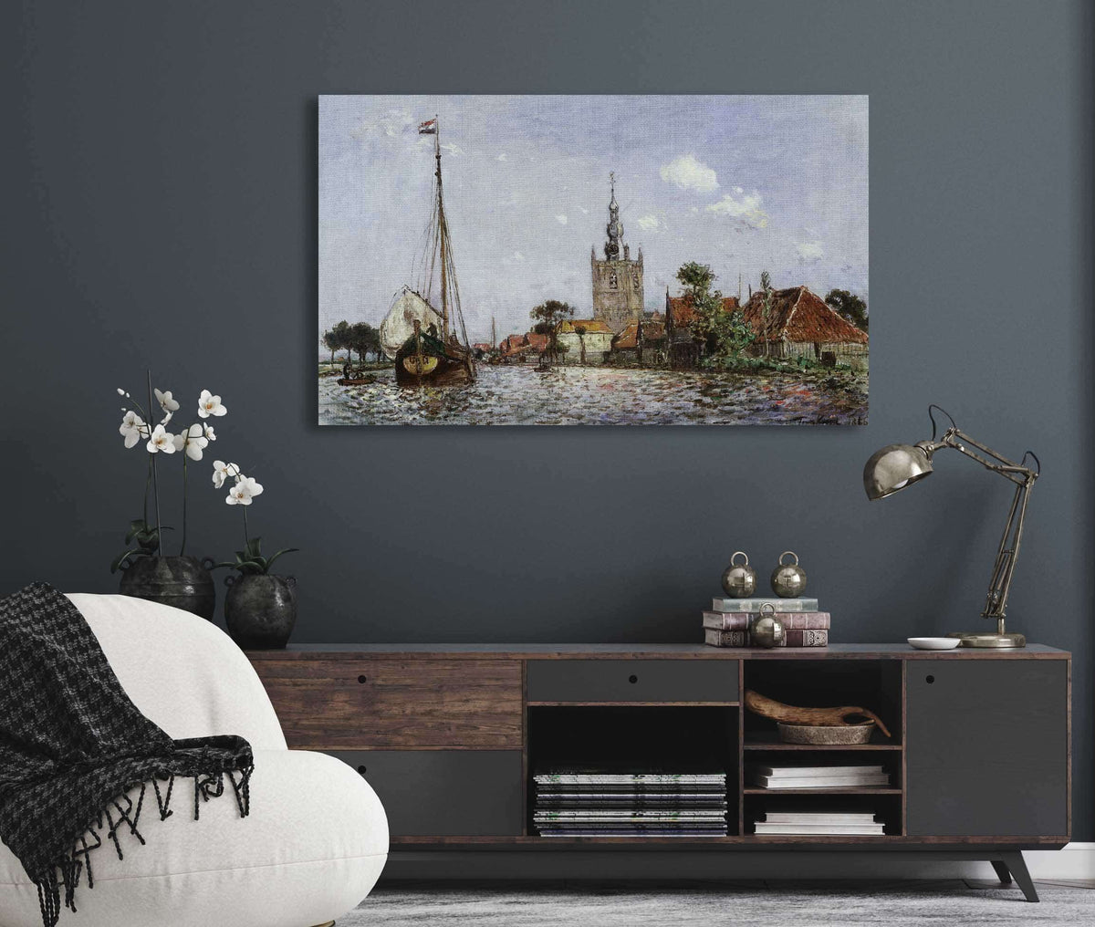 The Church Of Overschie by Johan Barthold Jongkind