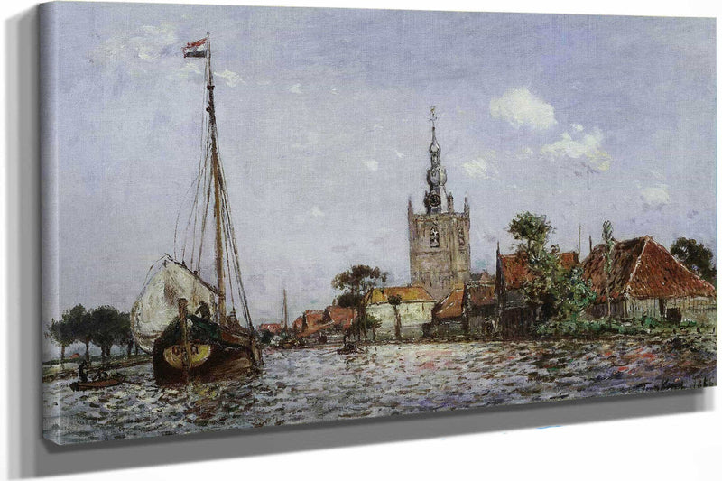 The Church Of Overschie by Johan Barthold Jongkind