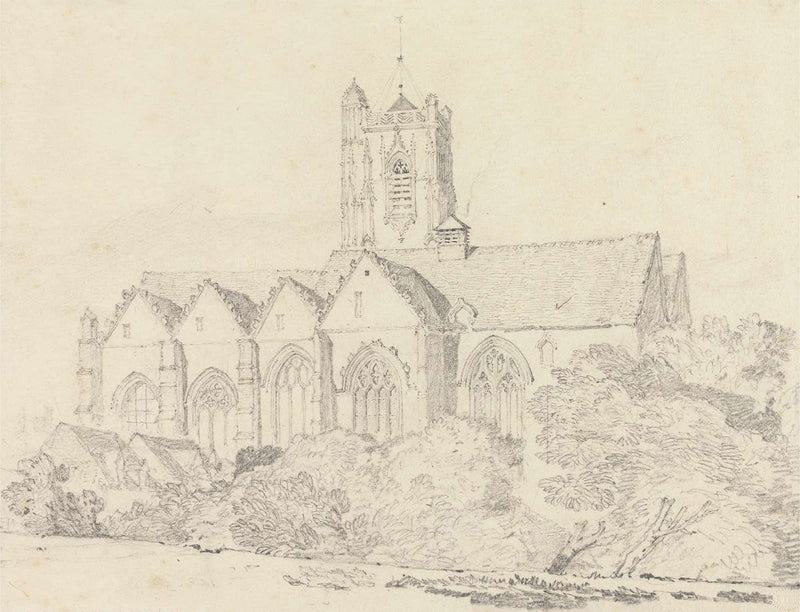 The Church Of St John Peronne Somme by John Sell Cotman