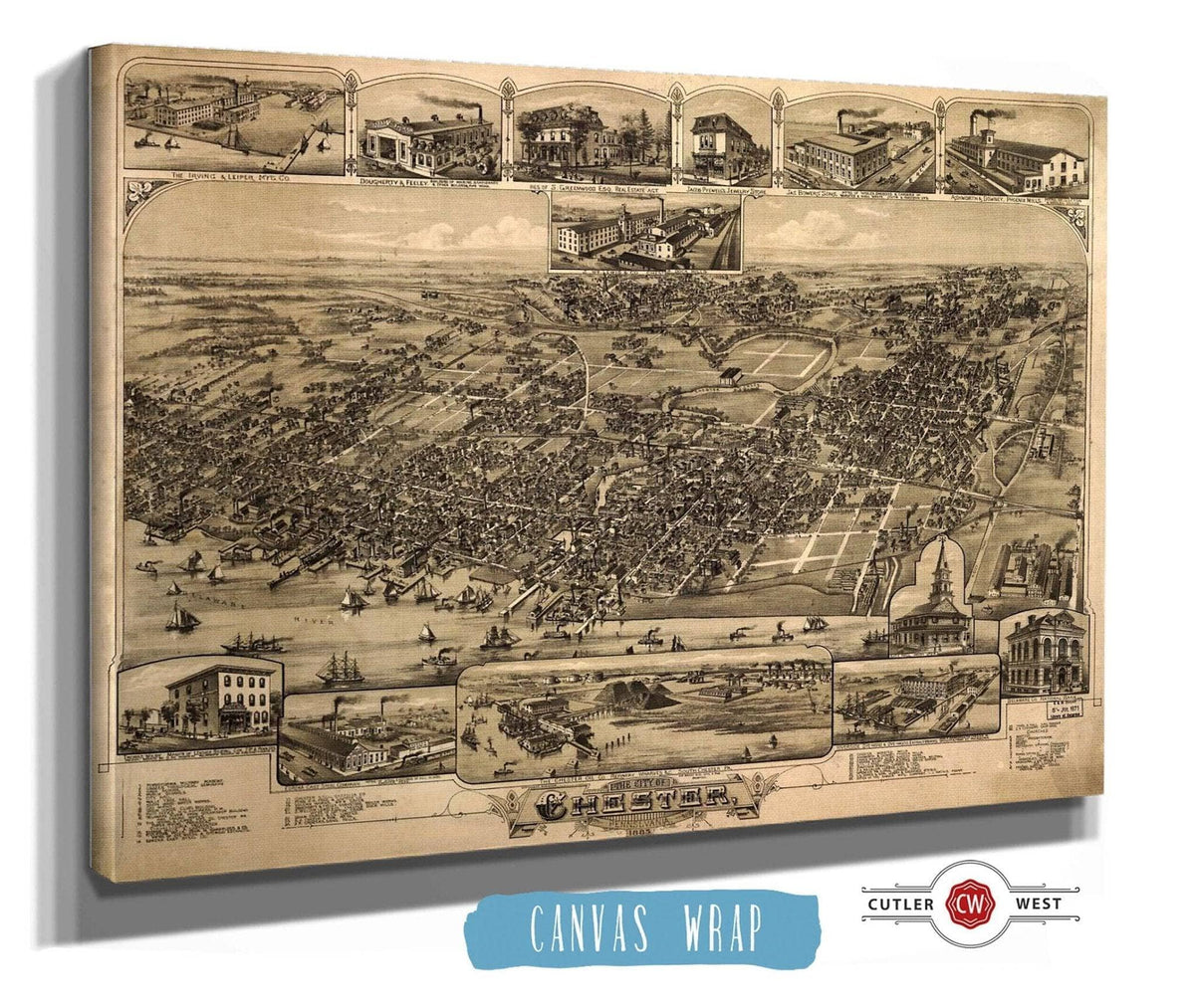 The City Of Chester Pennsylvania 1885 State of Pennsylvania