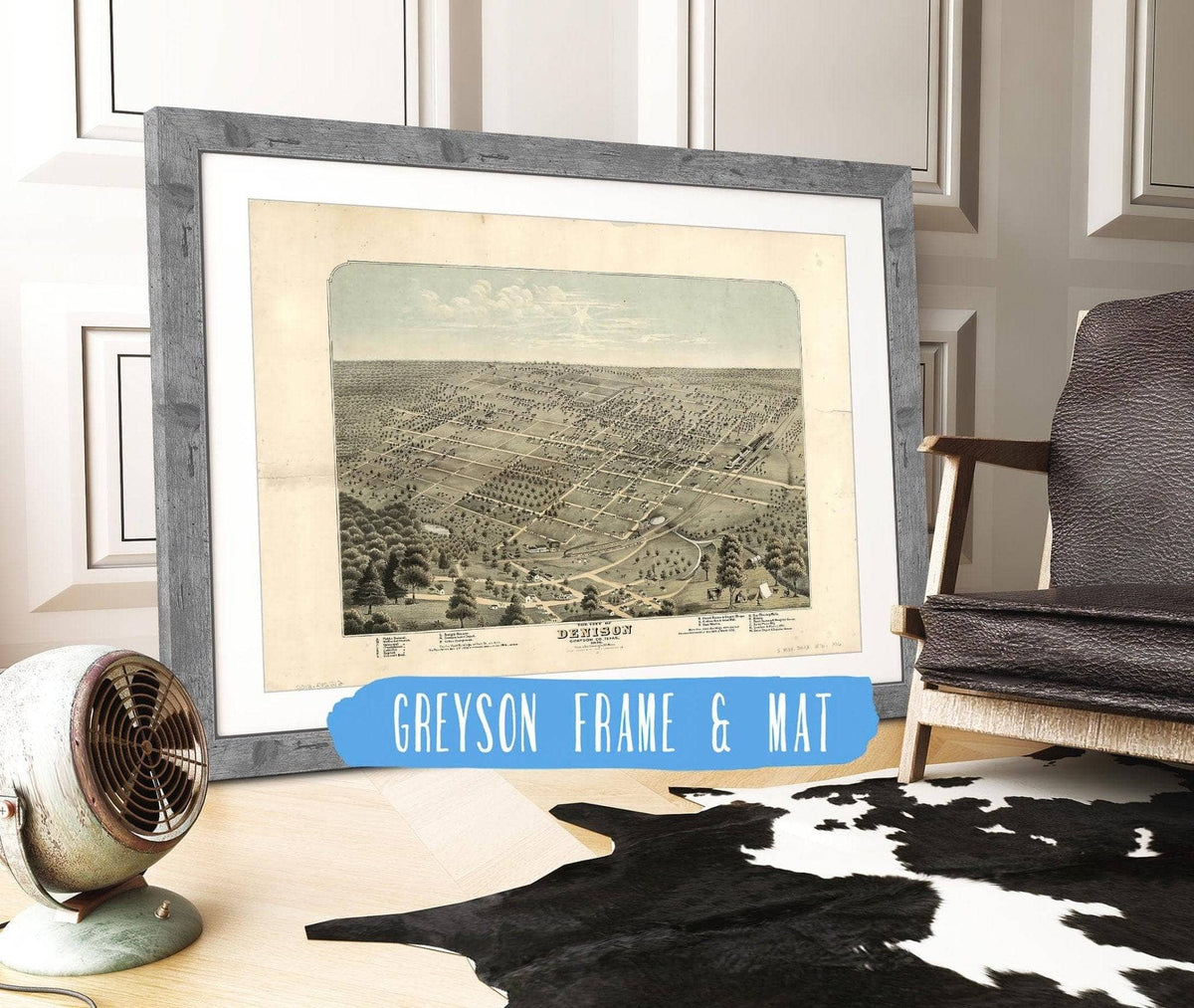 The City Of Denison Grayson Co Texas 1876 State of Texas