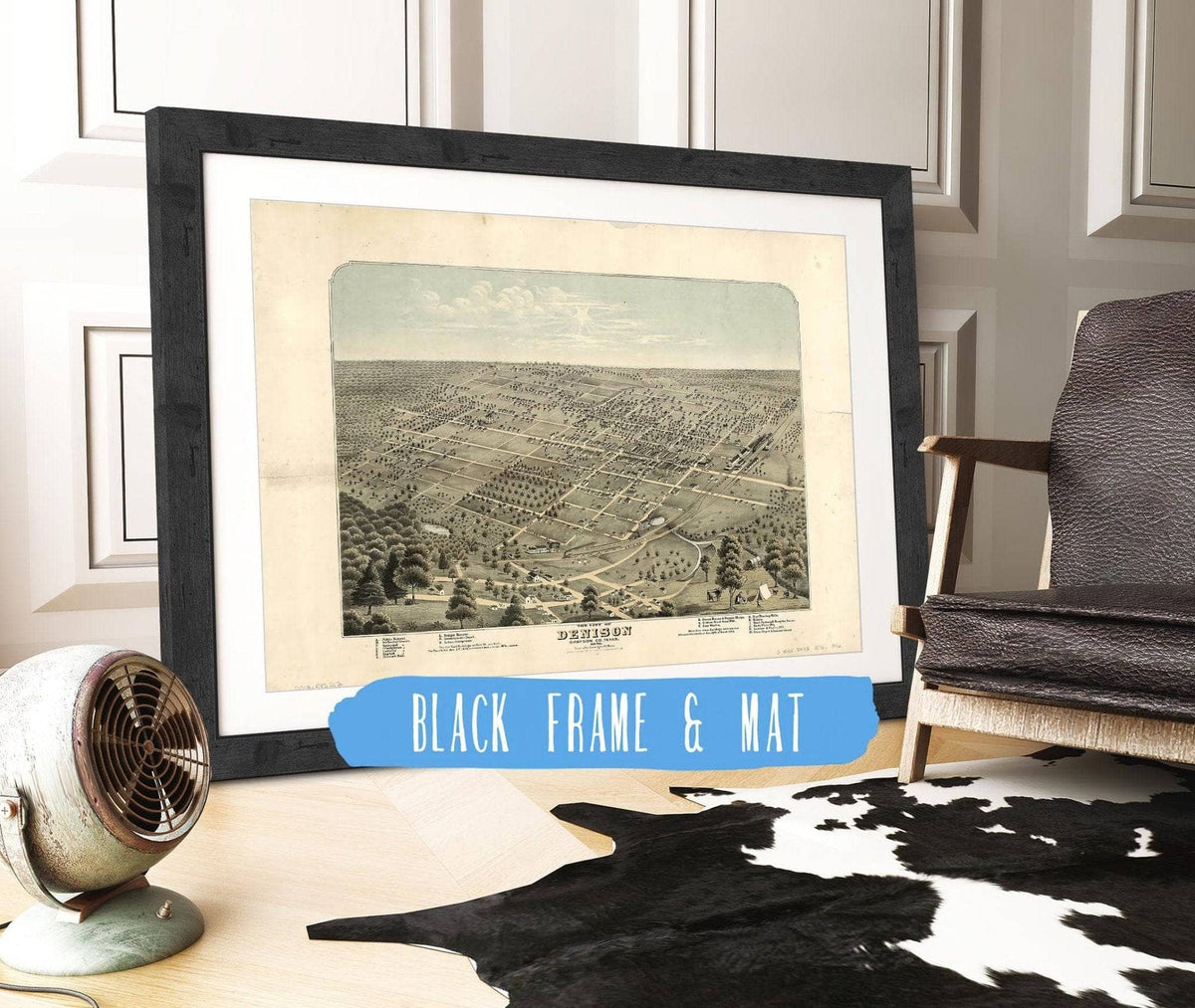 The City Of Denison Grayson Co Texas 1876 State of Texas