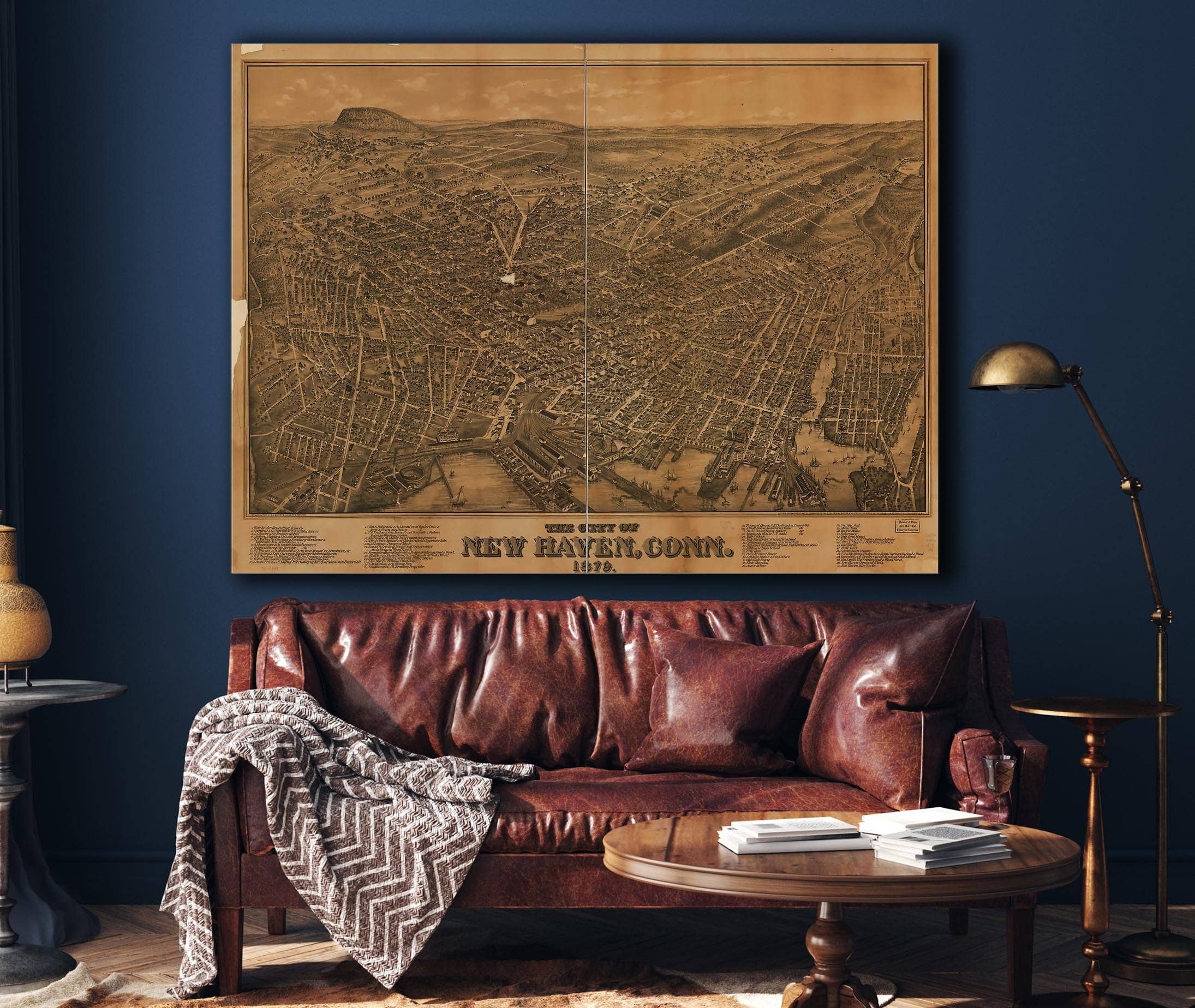 The City Of New Haven Conn 1879 State of Connecticut