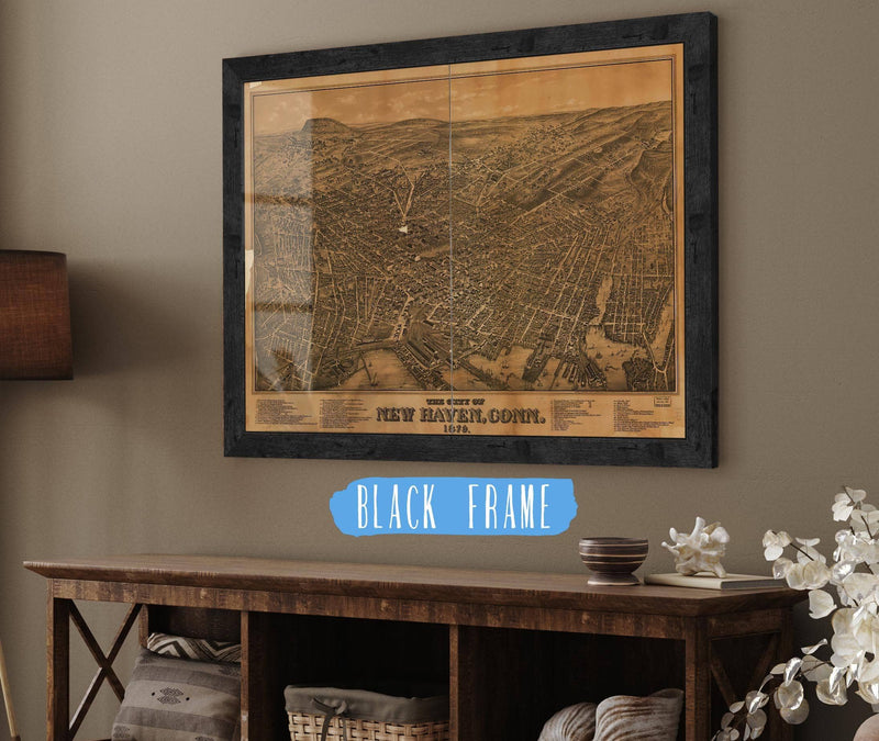 The City Of New Haven Conn 1879 State of Connecticut