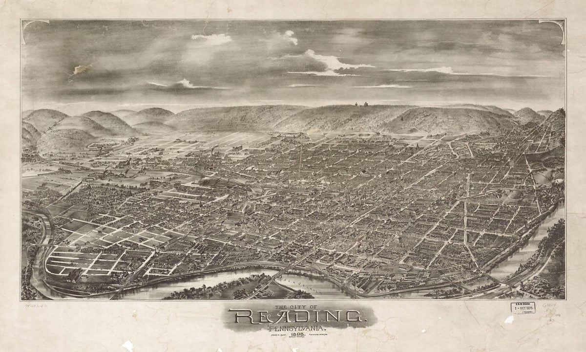 The City Of Reading Pennsylvania 1898  State Of Pennsylvania