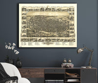 The City Of Richmond Indiana 1884 State of Indiana