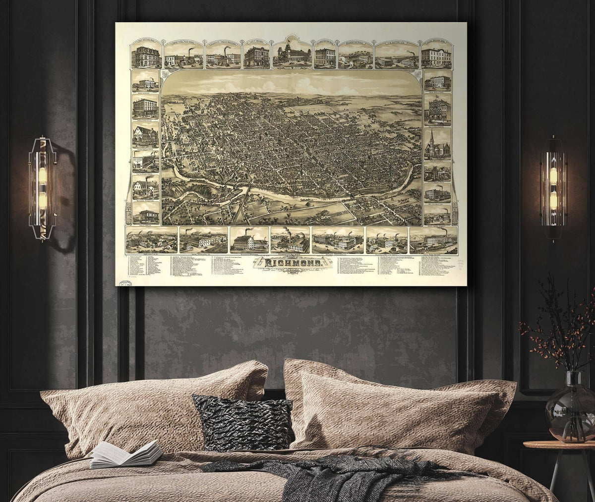 The City Of Richmond Indiana 1884 State of Indiana