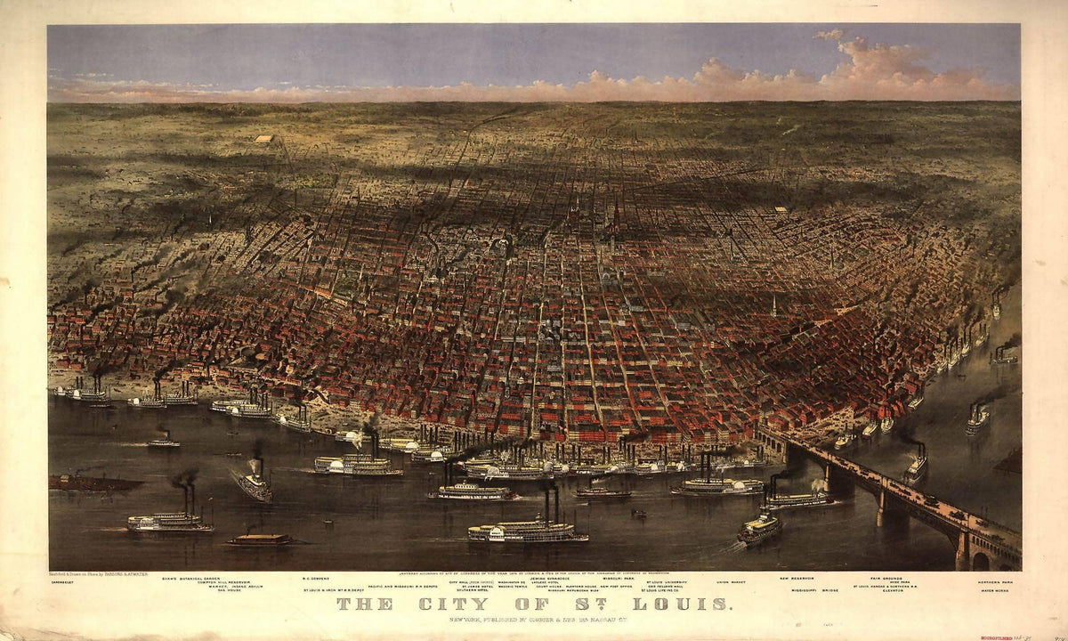 The City Of St Louis  Sketched