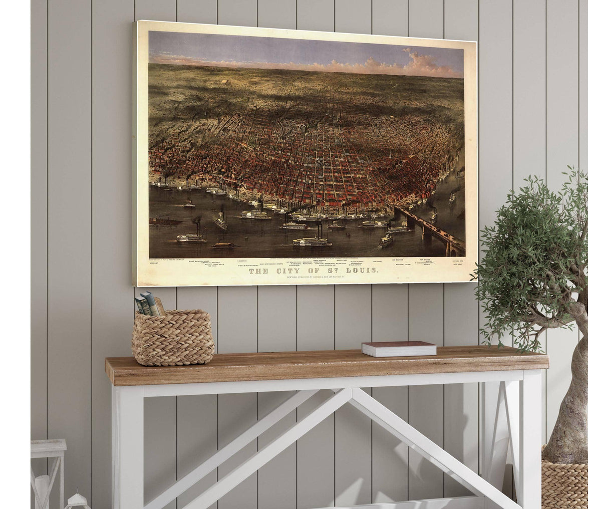 The City Of St Louis  Sketched