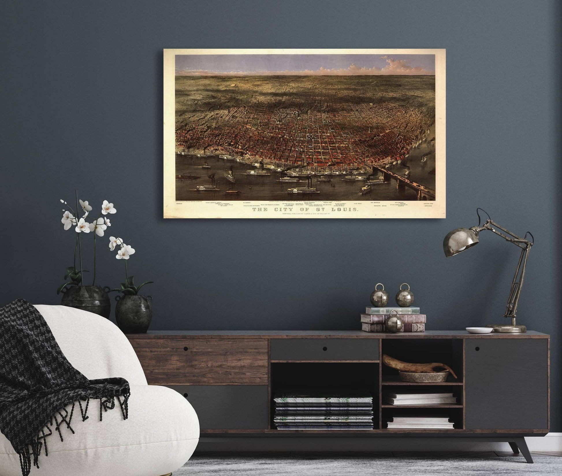 The City Of St Louis  Sketched