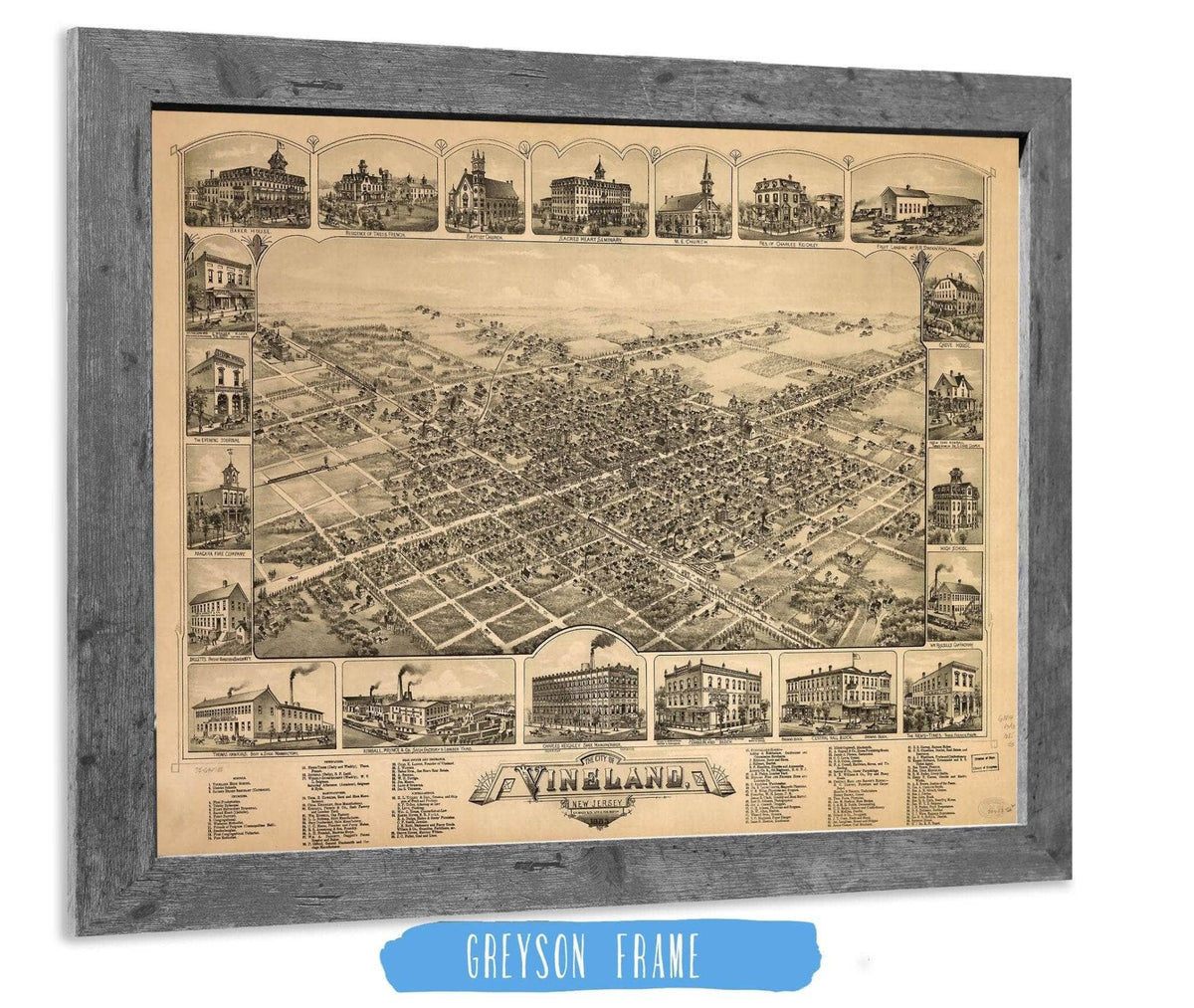 The City Of Vineland New Jersey 1885 State of New Jersey