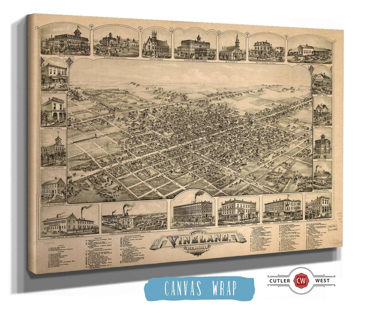The City Of Vineland New Jersey 1885 State of New Jersey