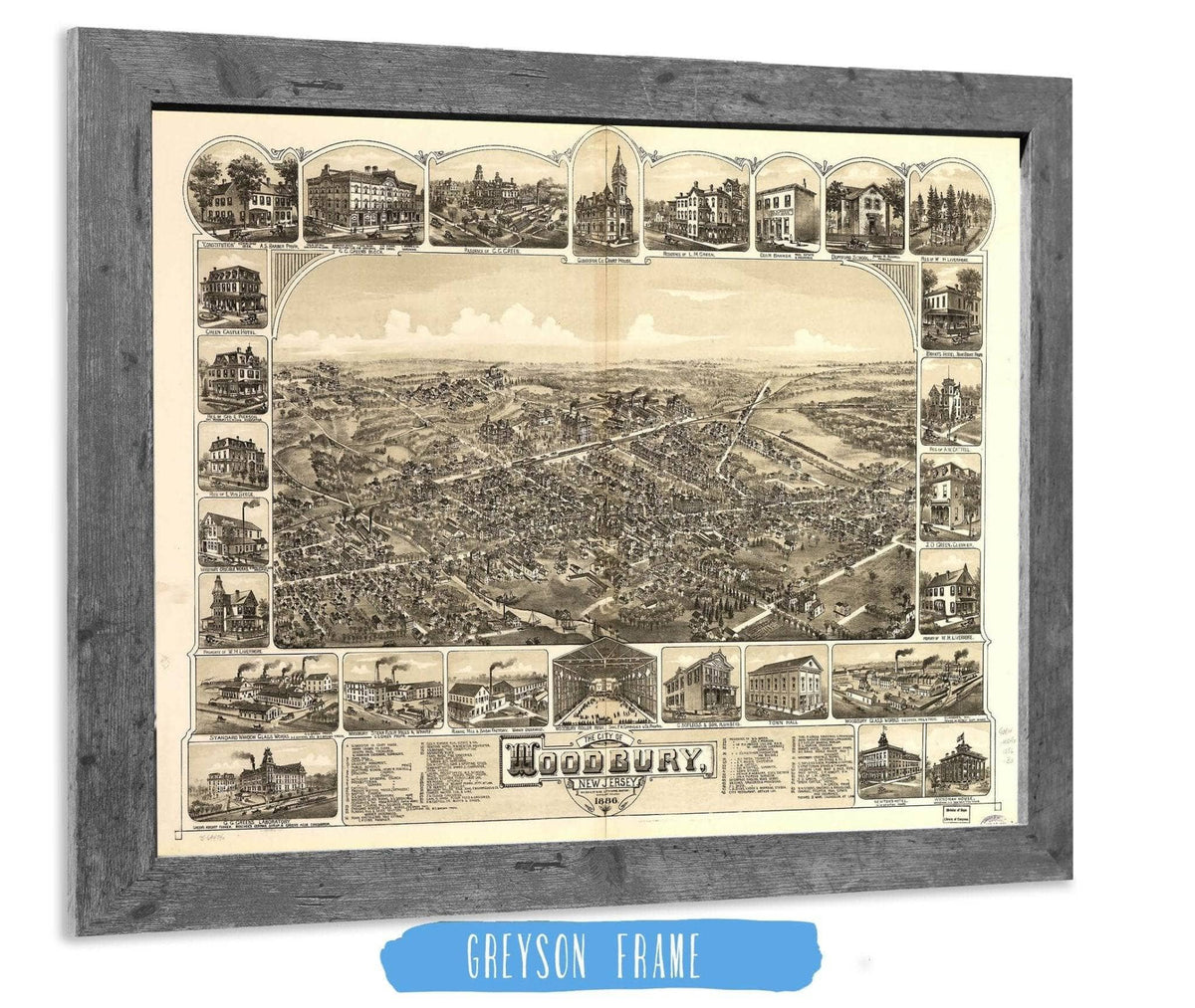 The City Of Woodbury New Jersey 1886 State of New Jersey