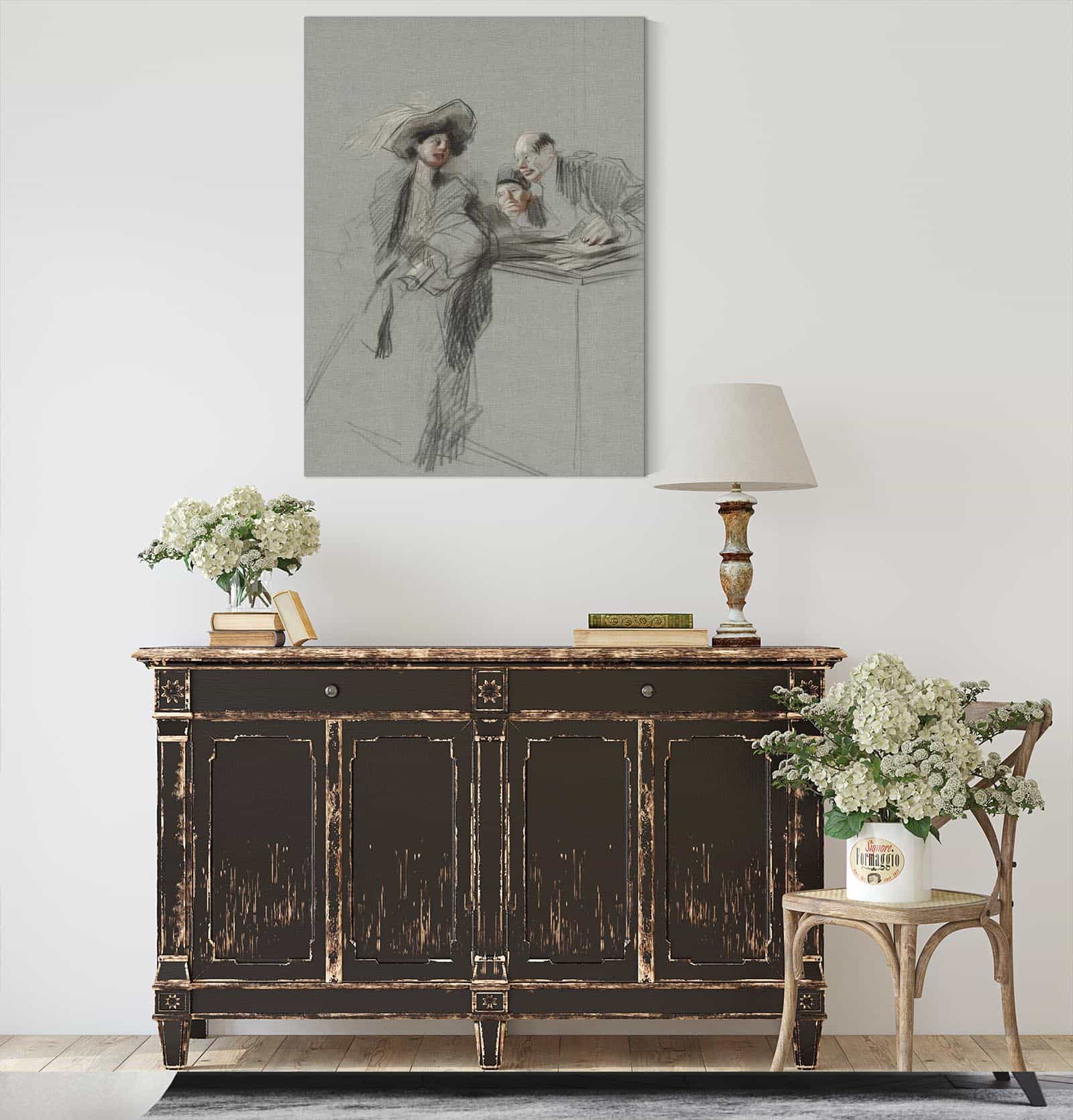 The Client Fourth Quarter S Or First Third S by Jean Louis Forain