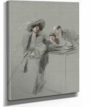 The Client Fourth Quarter S Or First Third S by Jean Louis Forain
