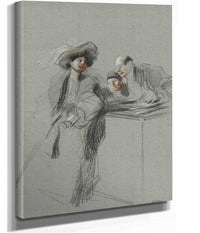 The Client Fourth Quarter S Or First Third S by Jean Louis Forain