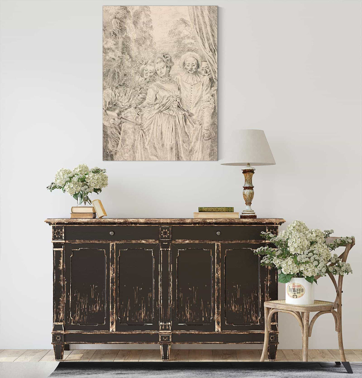 The Clothes Are Italian by Jean Antoine Watteau