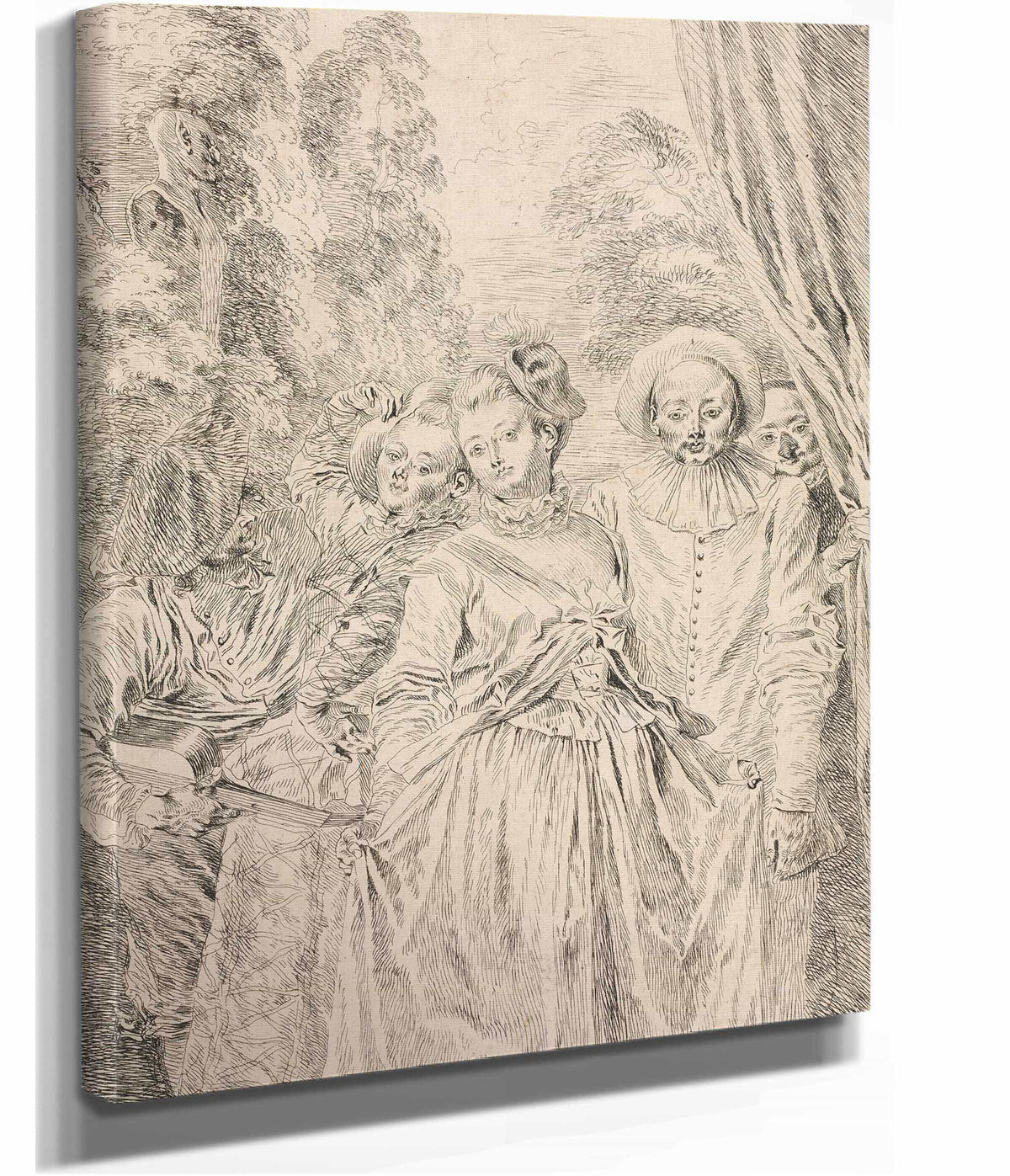 The Clothes Are Italian by Jean Antoine Watteau