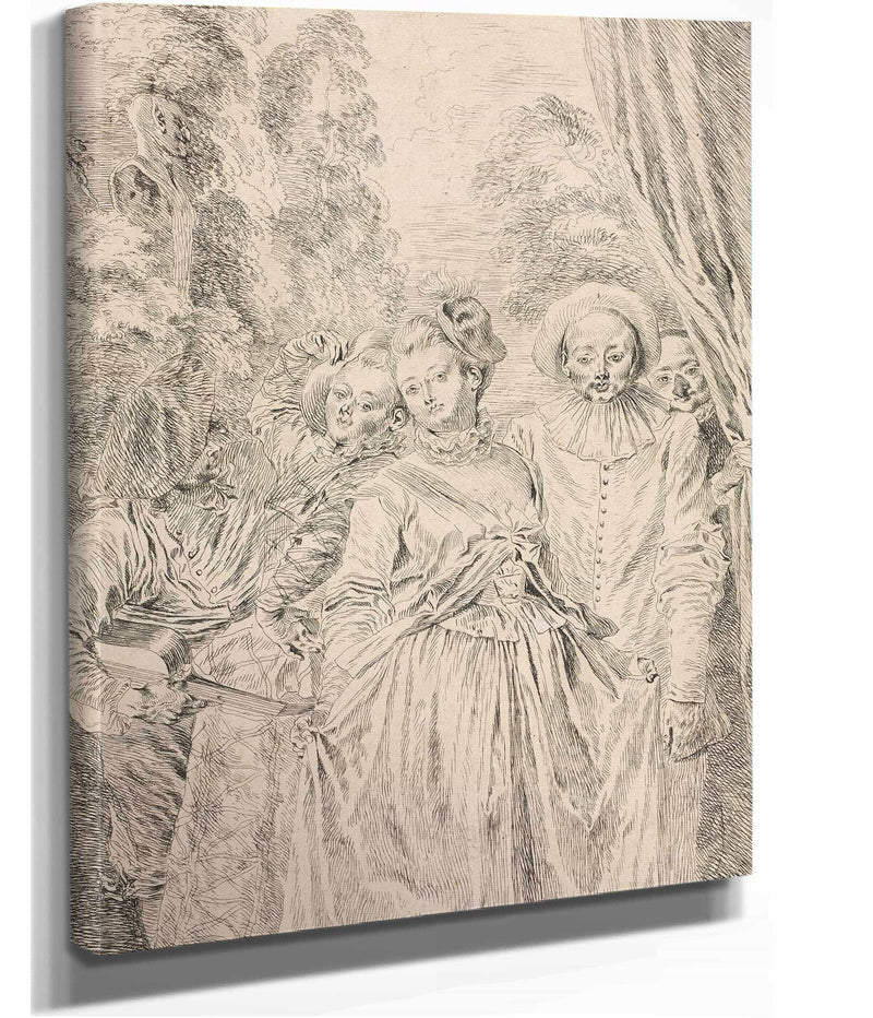 The Clothes Are Italian by Jean Antoine Watteau