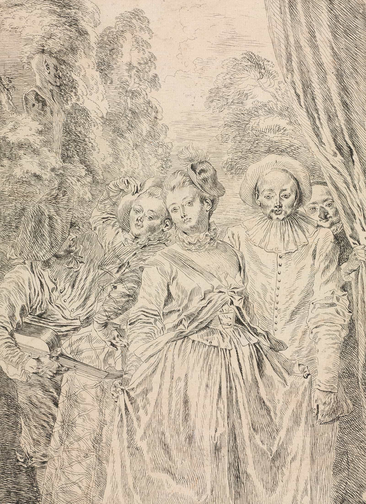 The Clothes Are Italian by Jean Antoine Watteau