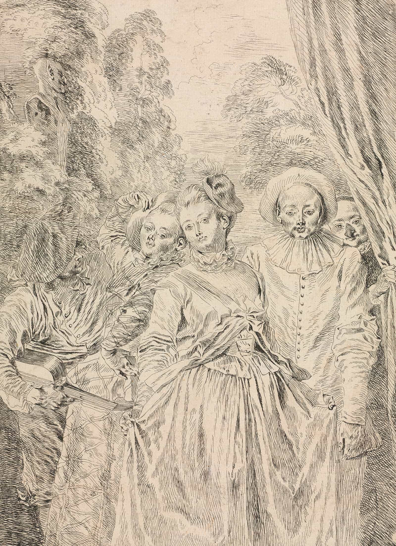 The Clothes Are Italian by Jean Antoine Watteau