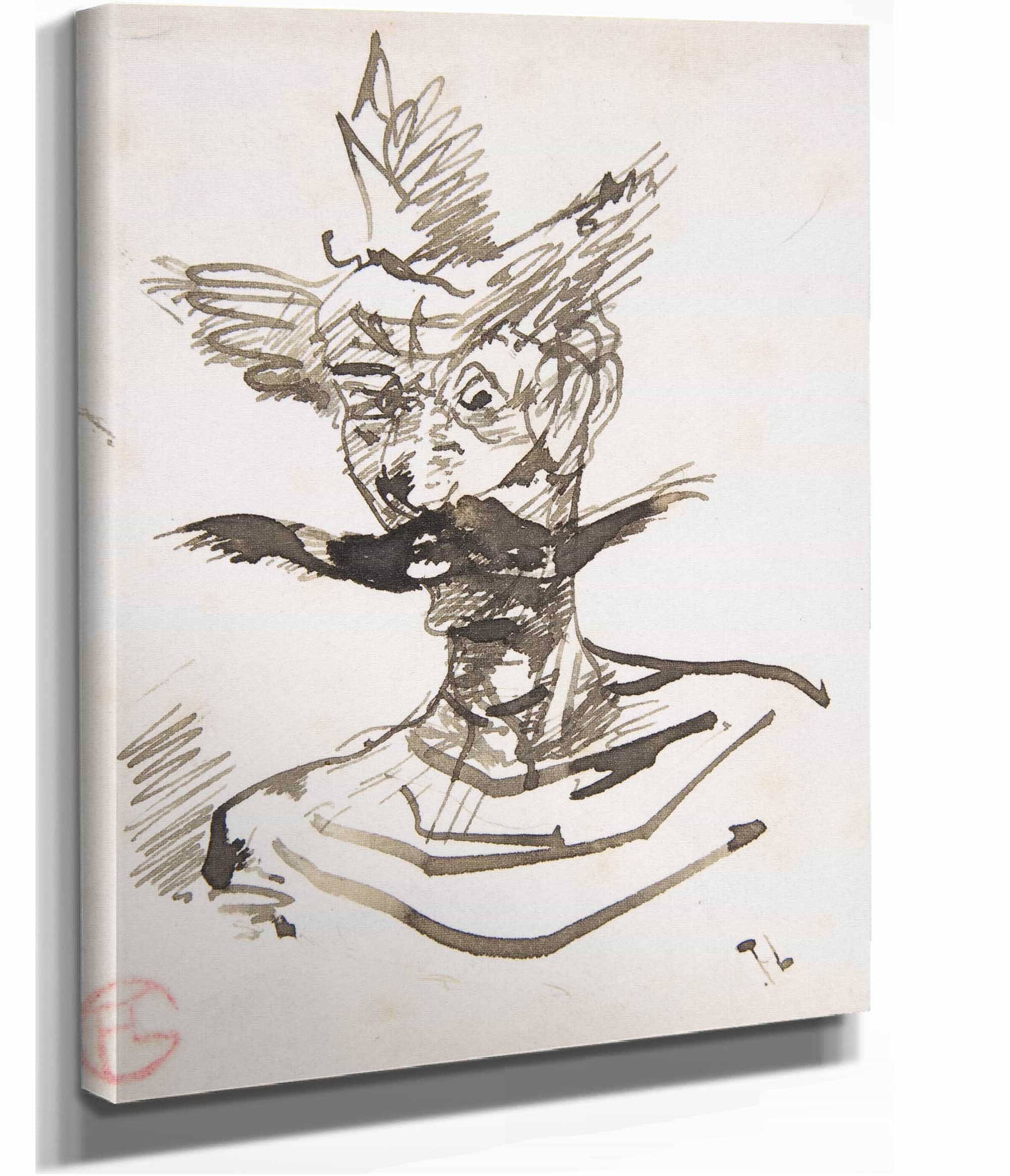 The Clown M Joret by Henri De Toulouse Lautrec