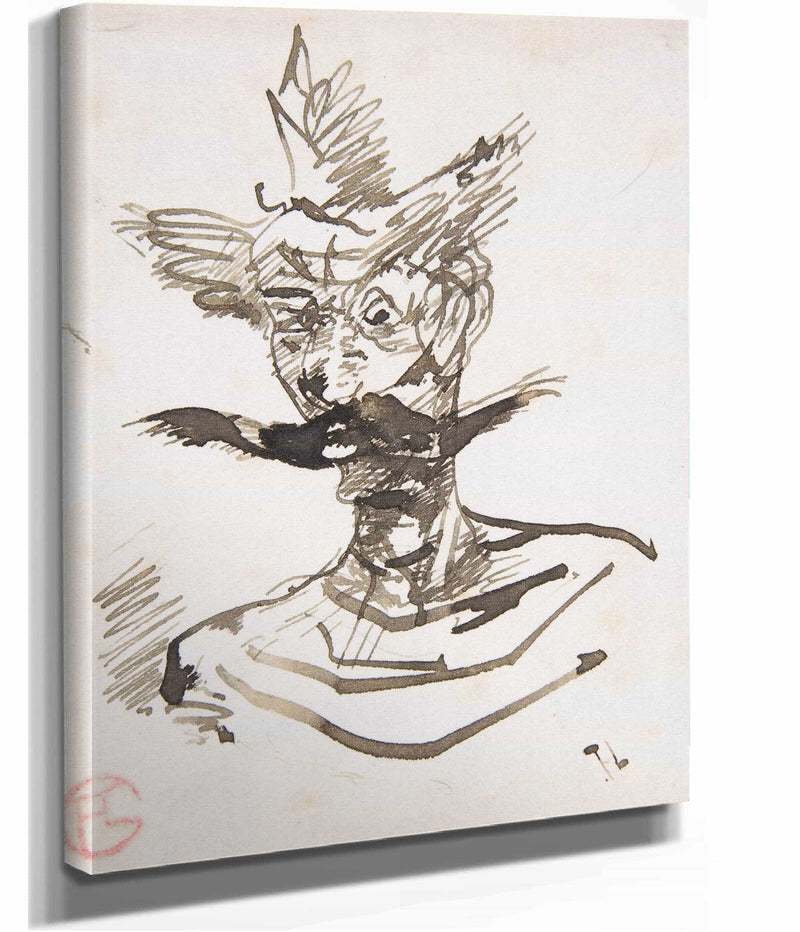 The Clown M Joret by Henri De Toulouse Lautrec