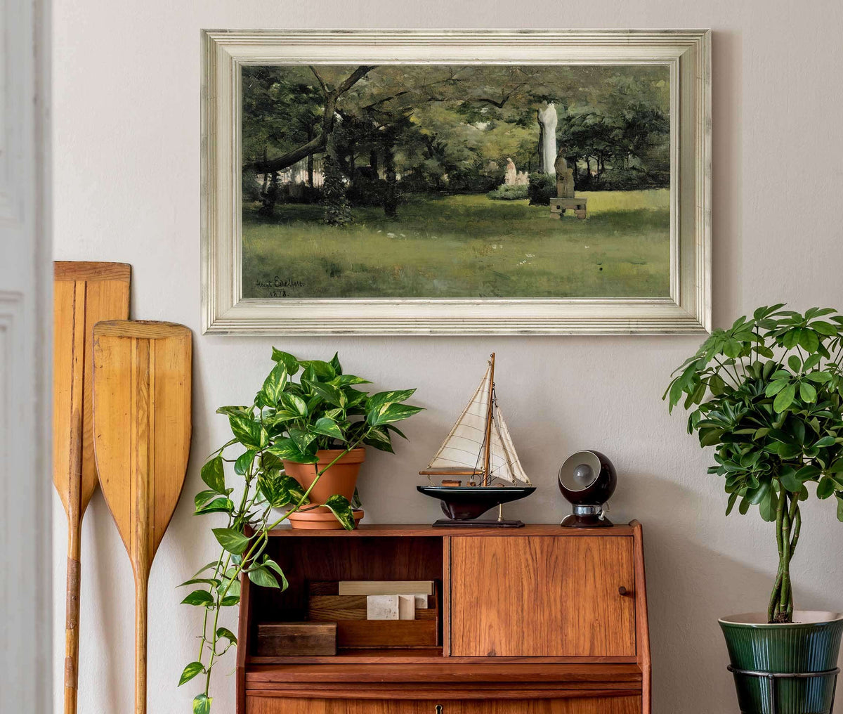 The Cluny Museum Garden In Paris By Albert Edelfelt