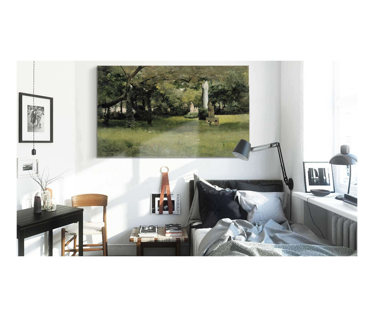 The Cluny Museum Garden In Paris By Albert Edelfelt