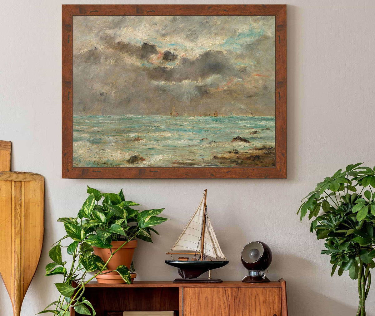 The Coast At Trouville by Eugene Boudin