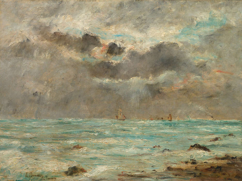 The Coast At Trouville by Eugene Boudin