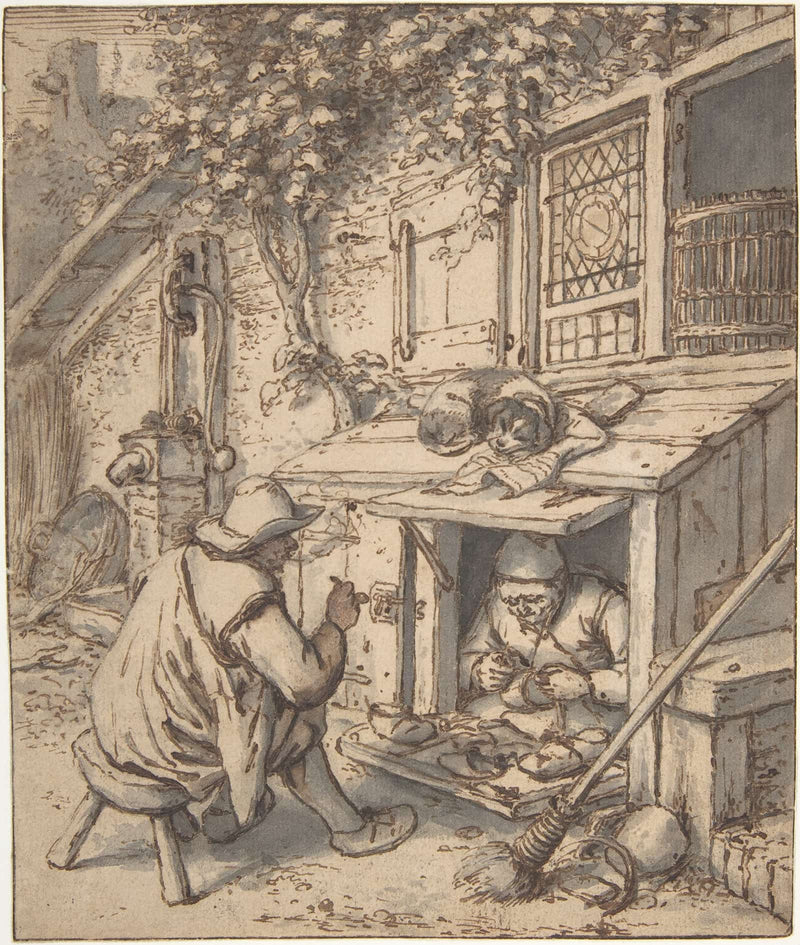 The Cobbler Th Century by Adriaen Van Ostade