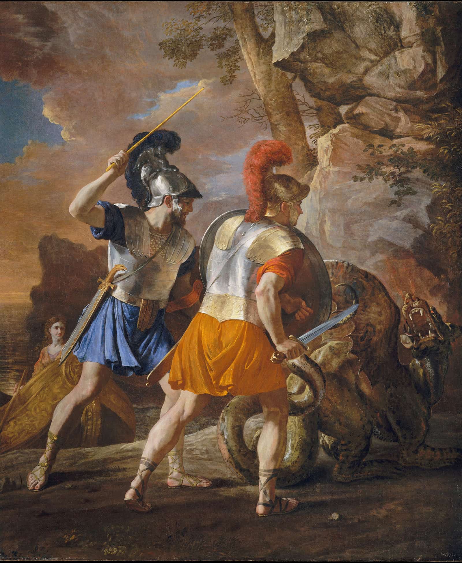 The Companions Of Rinaldo by Nicolas Poussin