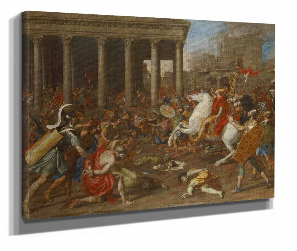 The Conquest Of Jerusalem By Emperor Titus by Nicolas Poussin