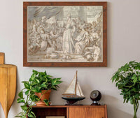 The Continence Of Scipio  by Francesco Solimena