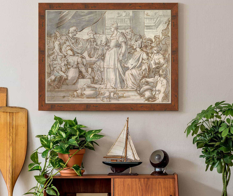 The Continence Of Scipio  by Francesco Solimena