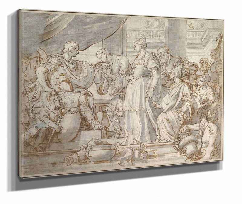 The Continence Of Scipio  by Francesco Solimena