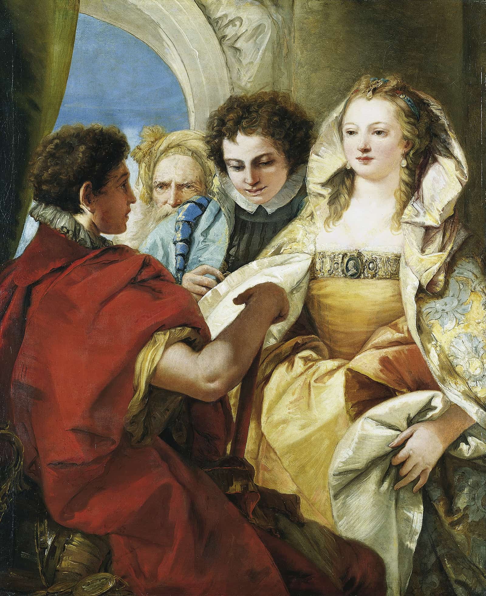 The Continence Of Scipio by Giovanni Domenico Tiepolo