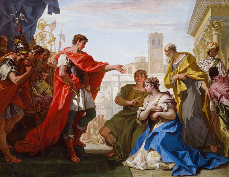 The Continence Of Scipio by Sebastiano Ricci