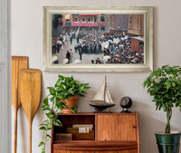 The Corpus Christi Procession Leaving The Church Of Santa Maria Del Mar by Ramon Casas