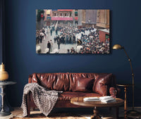 The Corpus Christi Procession Leaving The Church Of Santa Maria Del Mar by Ramon Casas