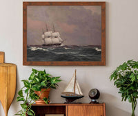 The Corvette Najaden In Rough Seas by Christoffer Wilhelm Eckersberg