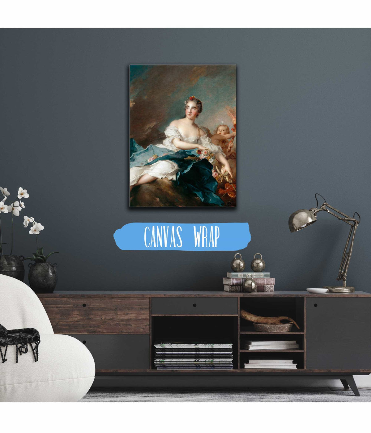 The Countess De Brac As Aurora by Jean Marc Nattier