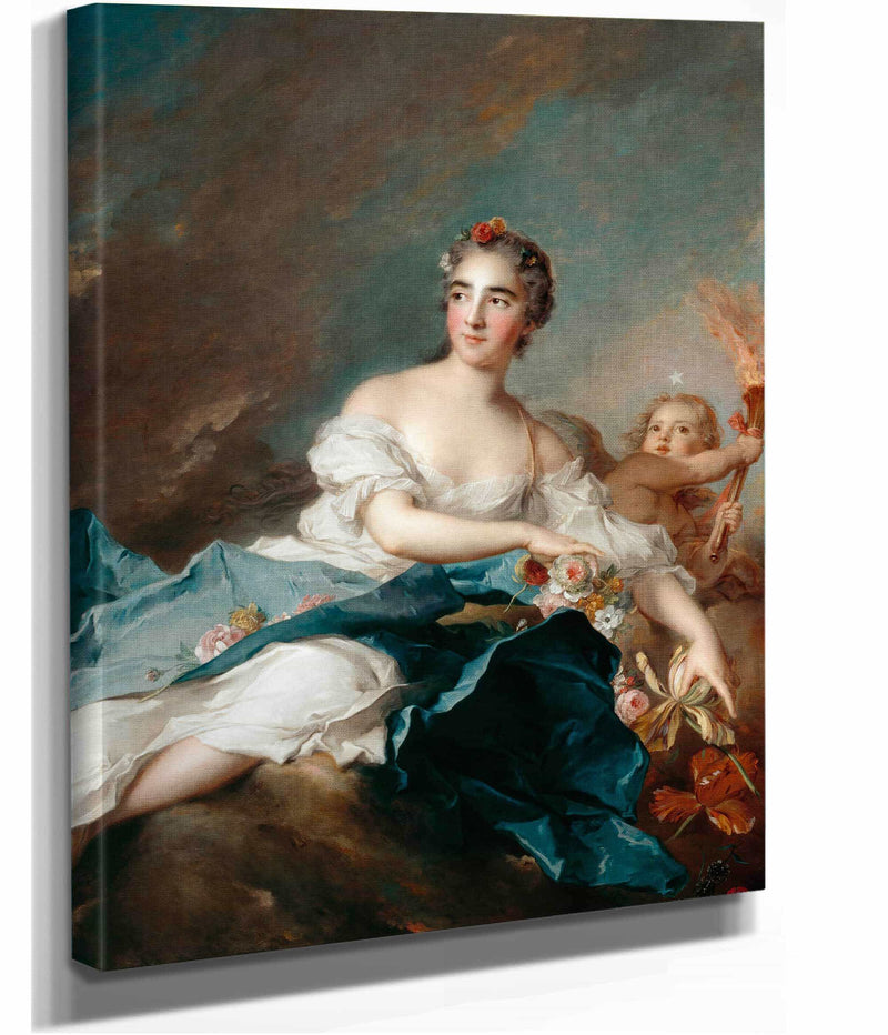 The Countess De Brac As Aurora by Jean Marc Nattier
